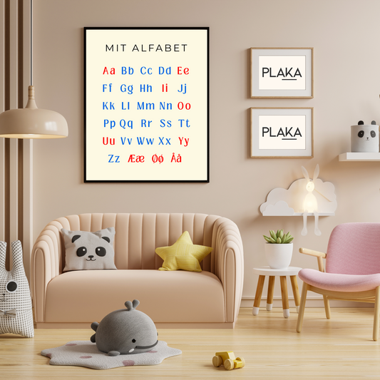 Mit Alfabet - Børneplakat