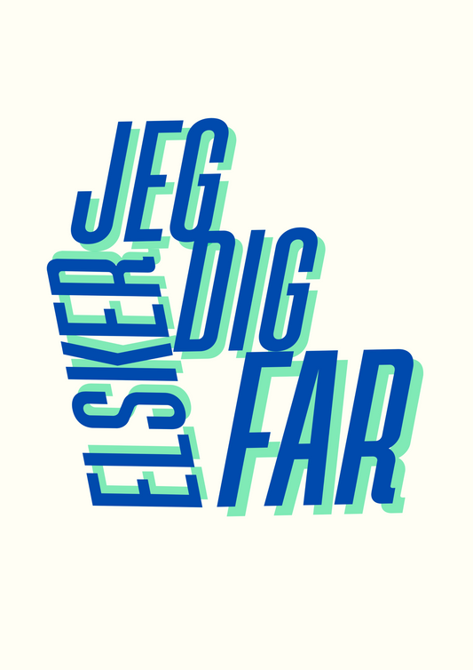 Jeg elsker dig far - Plakat